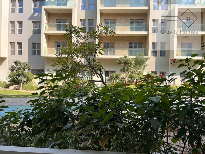 The Largest studio on the ground floor for sale in Garden Al Zahia Apartments