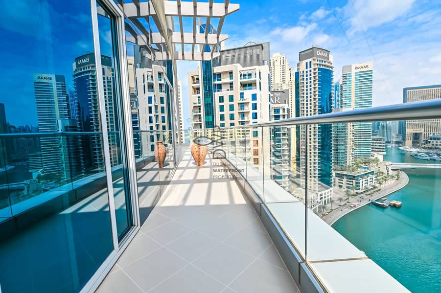 位于迪拜码头，滨海长廊公寓，德尔菲娜大厦 3 卧室的公寓 315000 AED - 6806330