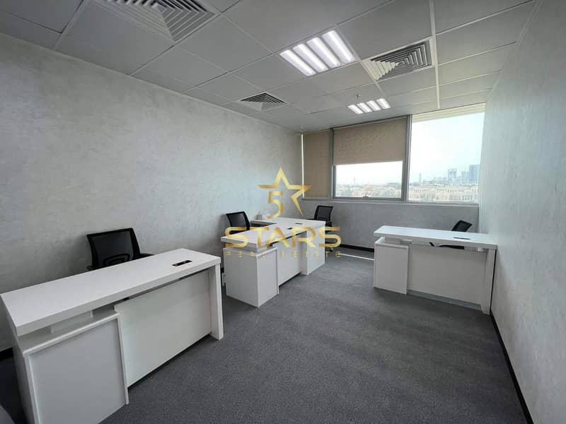 Fully Service office for rent in Barsha 1 by 18k