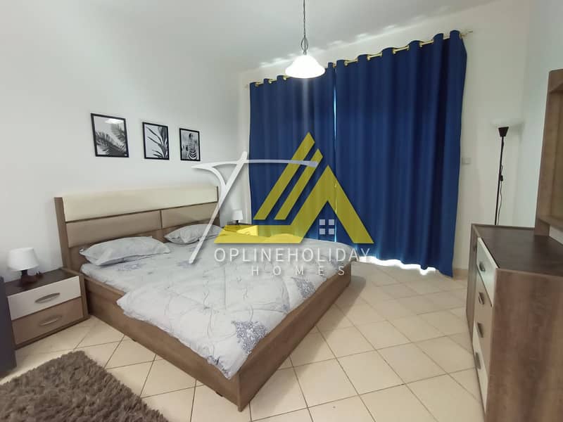Monthly Rent 4190  AED    II Newly Furnished Studio with Balcony.