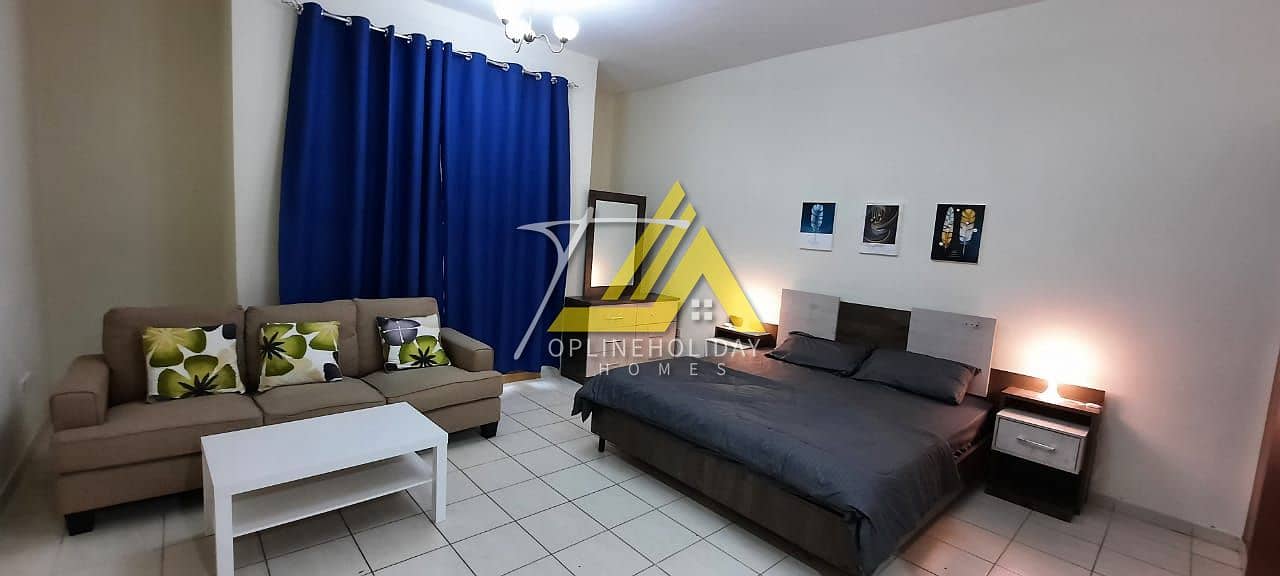 Pay Monthly 2990  AED ||  With Balcony Fully Furnished II Near Bus Stop