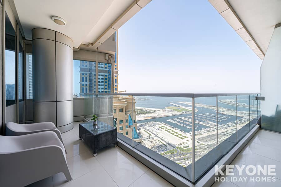 位于迪拜码头，海洋塔楼 2 卧室的公寓 15000 AED - 5661204