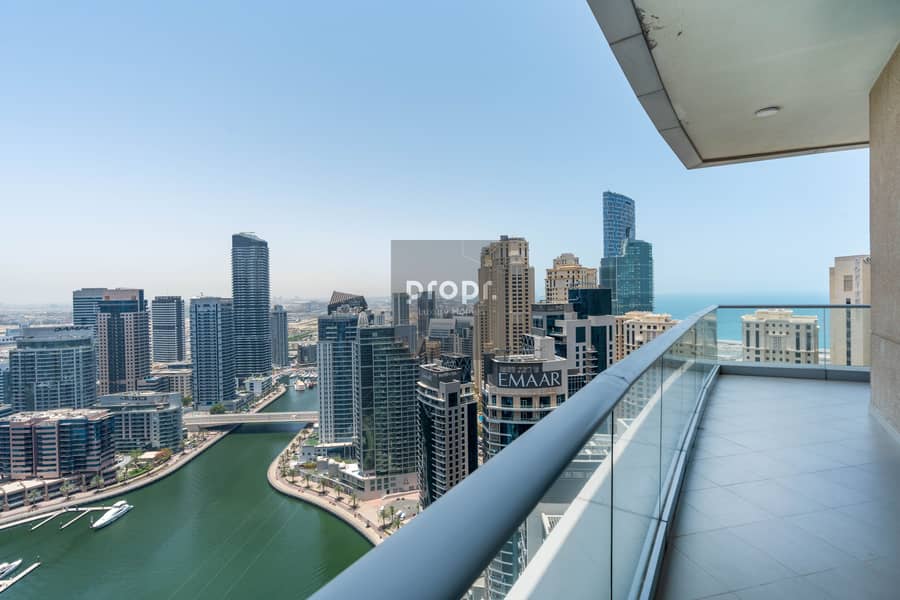 Stunning Sea and Marina Views | 2 Bedroom Penthouse | Dubai Marina