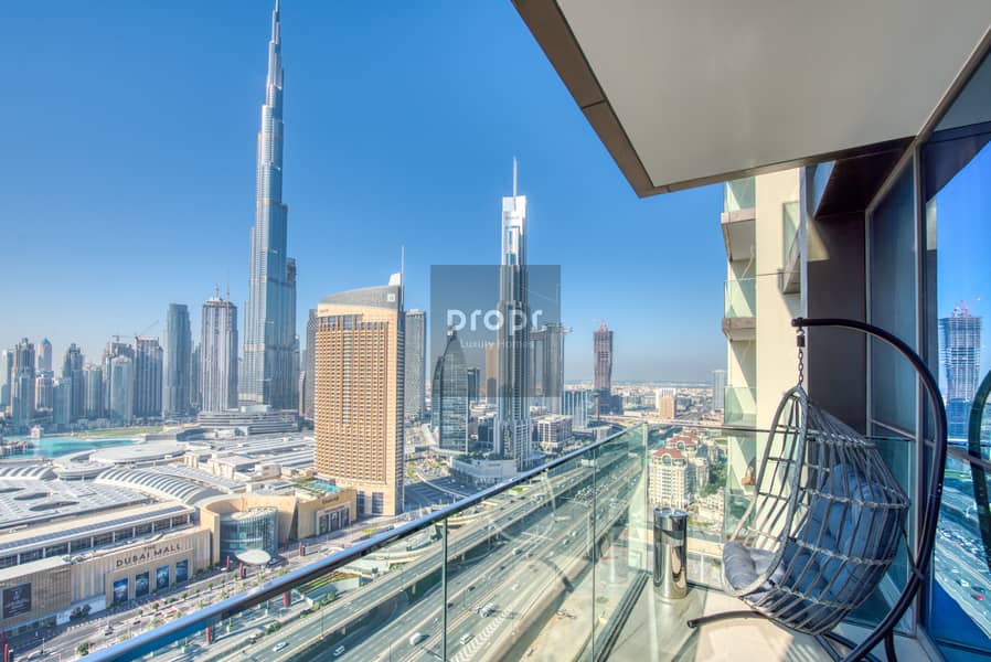 Spectacular Burj Khalifa & Fountain Views|32 Floor