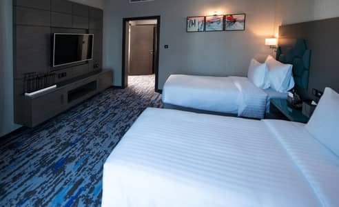 فلیٹ 2 غرفة نوم للايجار في ديرة، دبي - شقة في فندق إيدج كريك سايد،رقة البطين،ديرة 2 غرف 11500 درهم - 6752173