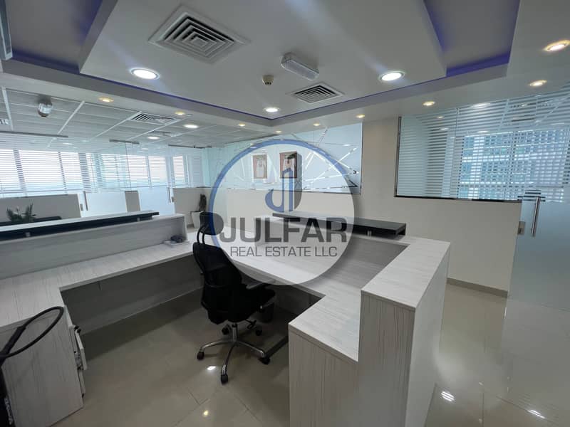 FURNISHED Office For RENT In Julphar Tower R. A. K.