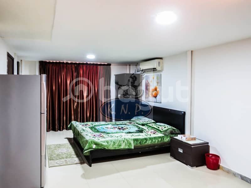 MEGA OFFER! ONLY 4000/M! FULLY-FURNISHED STUDIO FLAT NEAR  AL WAHDA MALL WITH FREE PARKING