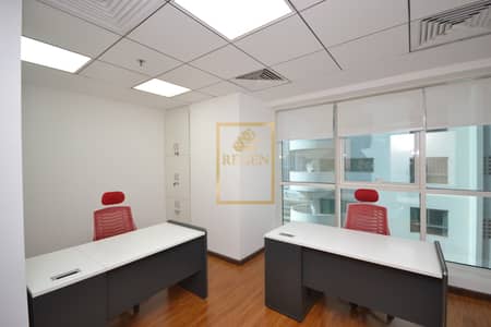 Office for Rent in Sheikh Zayed Road, Dubai - Furnished Office in Business Center For Rent in Aspin Commercial Tower