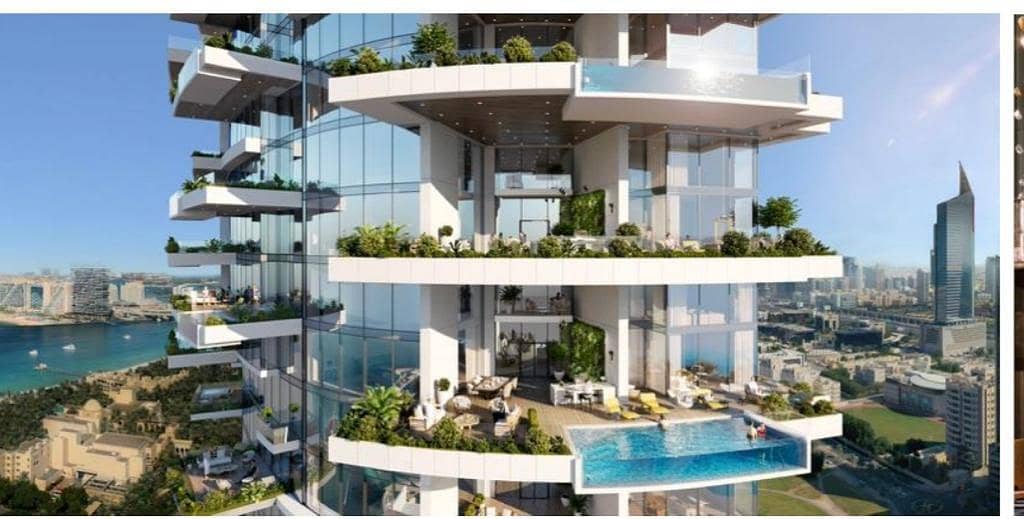位于迪拜码头，卡瓦利大厦 1 卧室的公寓 2200000 AED - 7384214