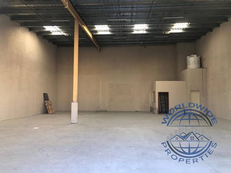 3500SQ FT|| WAREHOUSE|||20KW POWER|   INDUSTRIAL 3 PHASE |PERFECT LOCATION AL JURF -1