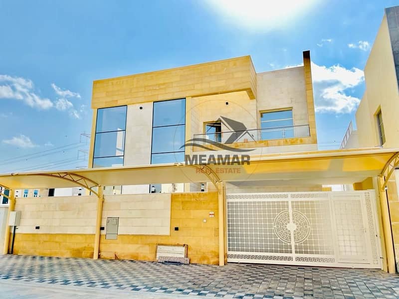 Villa ready to move electricity and water connection there for sale in ajman 5bhk without down payment excellent finishing.