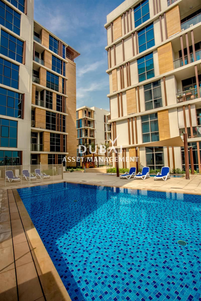 15 Live by the water | Rent by the month | 2 BR apartment + study at Dubai Wharf