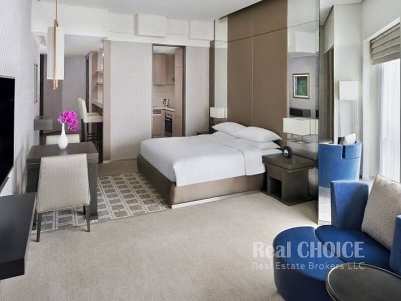 位于迪拜湾，迪拜健康城，凯悦溪畔高地公寓式酒店 的公寓 125000 AED - 6533071