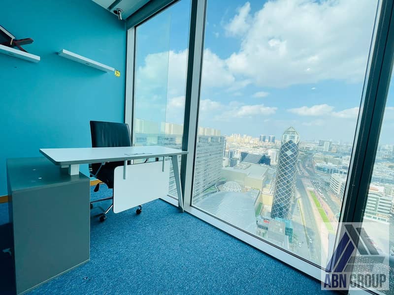 Fully Furnished Executive Office With All Amenities | Corporate Ambiance | Vibrant View | Strategic location | DED Approved |
