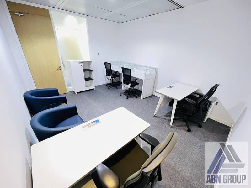 Spacious Executive Office | Fully Furnished  | Strategic Location |   Annual Contract | No Hidden Charges