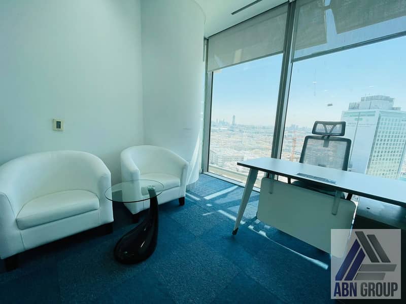 Fully furnished Smart Office With ALL Amenities | Prime location | Annual Contract | Conference Room | Corporate Ambiance