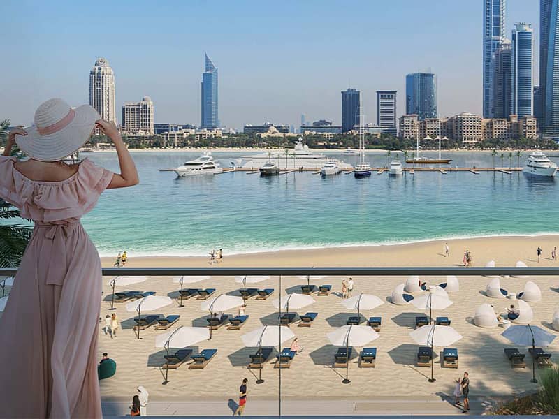 位于迪拜港，艾玛尔海滨社区，皇宫海滩公寓 2 卧室的公寓 3850000 AED - 6246470