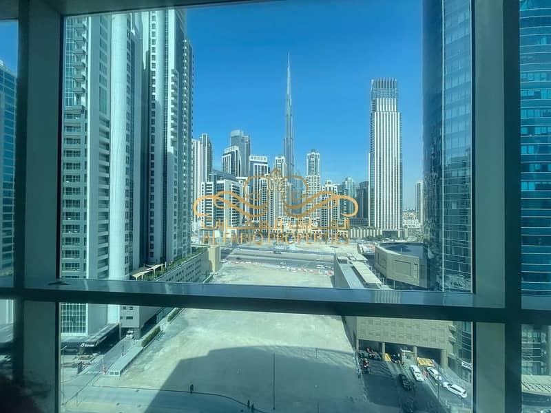 Semi Fitted Office | Open Plan | Burj Khalifa View