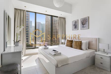 1 Bedroom Flat for Rent in Dubai Marina, Dubai - For May Stays I Summer Offer I On the Marina Walk I  Relaxing Pool and Road View I Stylish Décor I Close to Marina Mall and Metro