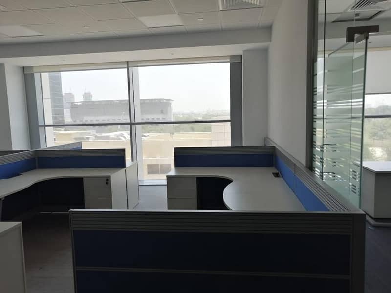 Fitted Office for rent in Burj Daman