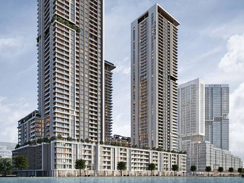 Lagoon and Pool View | Sobha Hartland | Balcony Lagoon and Pool View | Sobha Hartland | Balcony