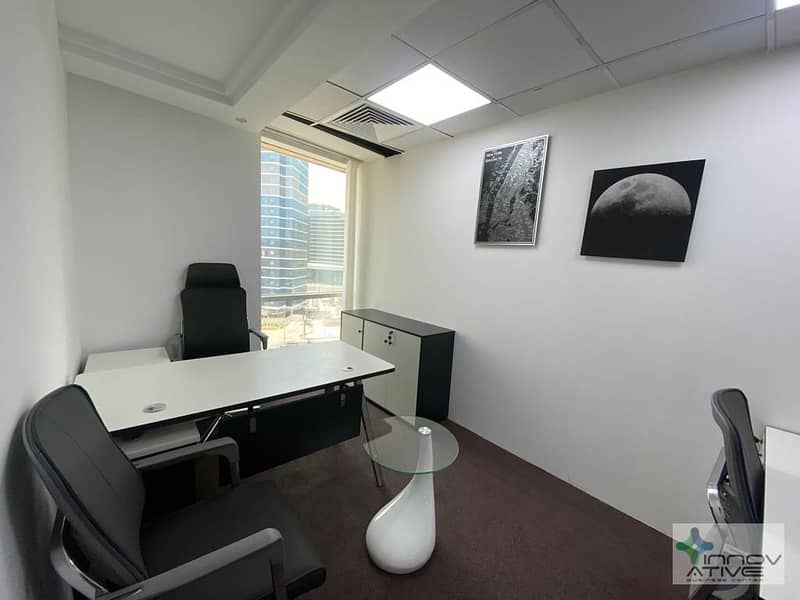 offices spaces with peaceful outlook I creek view I Dcc metro station 1 min I flexible lease terms .