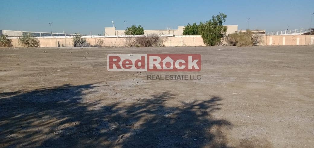 Gated 74,000 Sqft Open Yard for Lease in Al Quoz