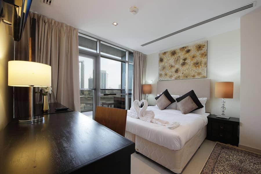 شقة في برج سبيريت،مدينة دبي الرياضية 1 غرفة 7000 درهم - 4480131
