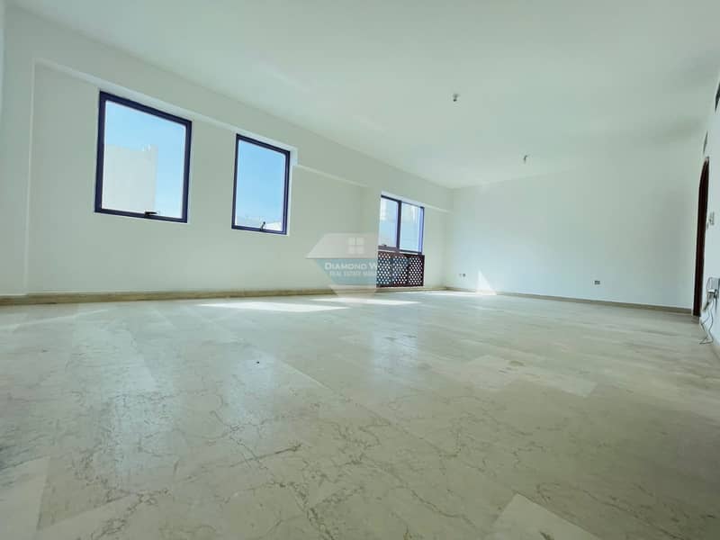 Excellent 3 BR Hall Apt. with Maid's Room in Central A/C Bldg in TCA Navy Gate near Abu Dhabi Mall