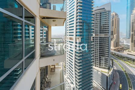1 Bedroom Apartment for Rent in Dubai Marina, Dubai - Marina View | 1 Bed + Large Balcony | Vacant