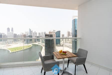 Studio for Rent in Business Bay, Dubai - Lux studio in Business bay with great canal view with balcony