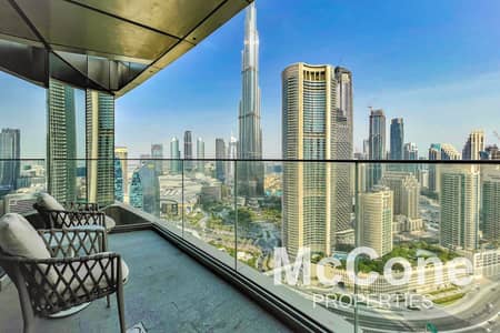 2 Bedroom Apartment for Rent in Downtown Dubai, Dubai - High Floor | Full Burj Khalifa Views | Vacant