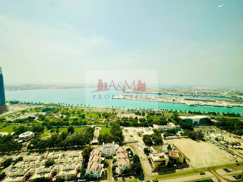 Sea View | Super Luxury Three Bedroom Apartment with Maids room & all Facilities in Al Mina for AED 127,500 Only. !