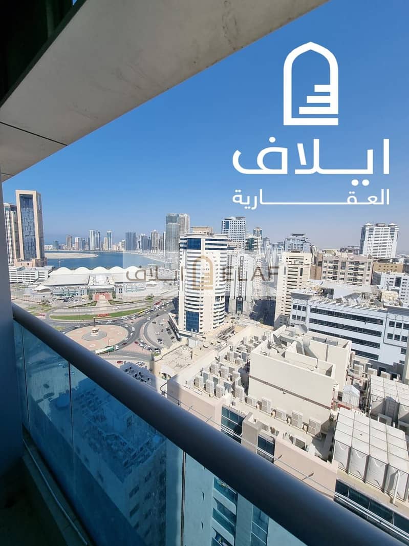 Flat for sale -  2   rooms - New tower - near Al Taawun street - Sharjah -  Al Mamzar area