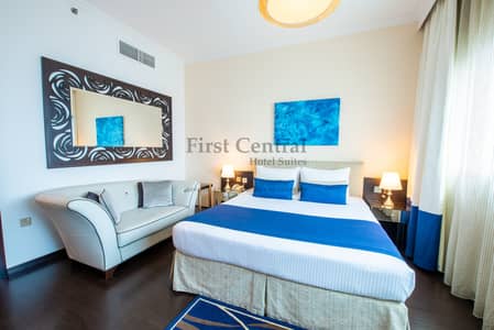 شقة فندقية  للايجار في برشا هايتس (تيكوم)، دبي - شقة فندقية في فيرست سنترال للشقق الفندقية،برشا هايتس (تيكوم) 4980 درهم - 7644814