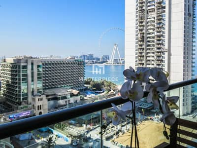 3 Bedroom Flat for Rent in Jumeirah Beach Residence (JBR), Dubai - Upgraded 3BR+Maids | Prime Location I Ain Dubai View