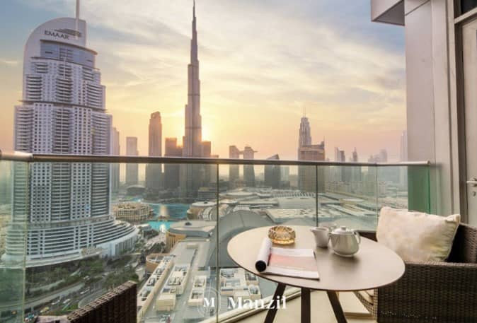 位于迪拜市中心，谦恭公寓喷泉景观综合体，谦恭喷泉景观2号大厦 2 卧室的公寓 40000 AED - 7718205
