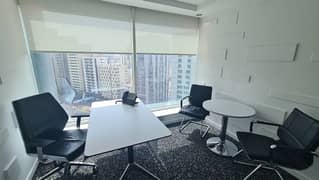 Elegant Serviced  Office Space | Furnished Offices in a High Quality Business Center Starting Aed. 2000/- Monthly