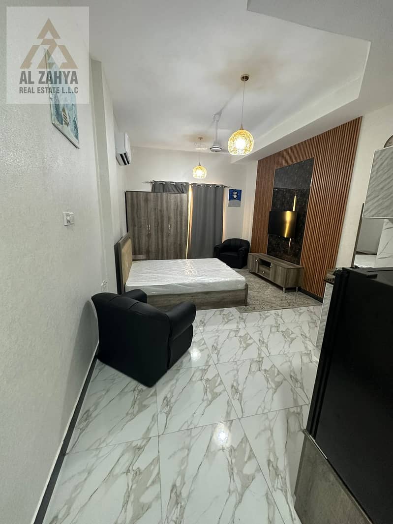 AFFORDABLE PRICE / BACK TO THE NESTO / BRAND NEW FURNISHED STUDIO FOR RENT ( SECURITY 1000/- AED DEPOSIT )