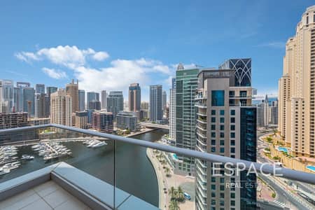 2 Bedroom Apartment for Rent in Dubai Marina, Dubai - Full Marina View - Great Condition - Chiller Free