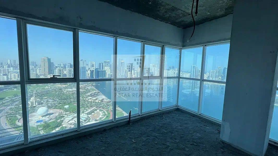 New office for sale in Sharjah view of lake