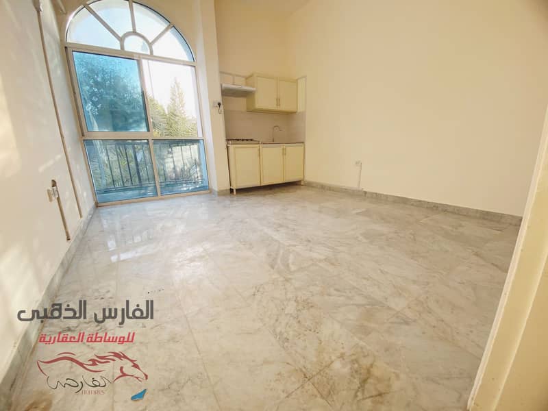 Excellent monthly studio in front of Khalidiya Police and Al Zaab Co-operative Society