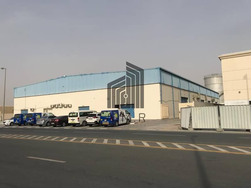 Al Sajaa Industrial Investment: Profitable Warehouse with 8 Shops and Mezzanine