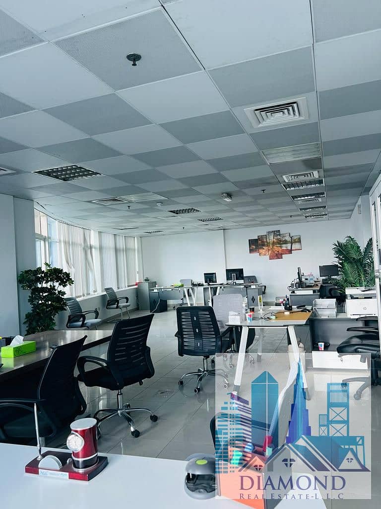 Full Big size  Furnish Office For Rent In Horizon tower  Ajman Downtown