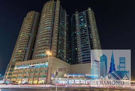 1 Bedroom Flat for Rent in Ajman Downtown, Ajman - 1 BHK FOR RENT HORIZON TOWER 26 with 2 payment FULL SEA VIEW  1436 SQFT F