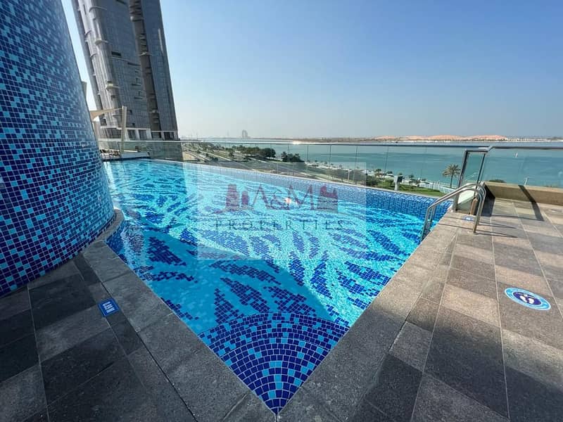 Luxurious Apartment for Rent with Breathtaking Sea Views | Four Bedroom Apartment with all Facilities in Corniche for AED 180,000 Only. !