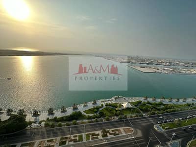 3 Bedroom Flat for Rent in Corniche Area, Abu Dhabi - FULL SEA VIEW | Three Bedroom Apartment with Maids Room & all Facilities in Al Reef Tower for AED 165,000 Only. !