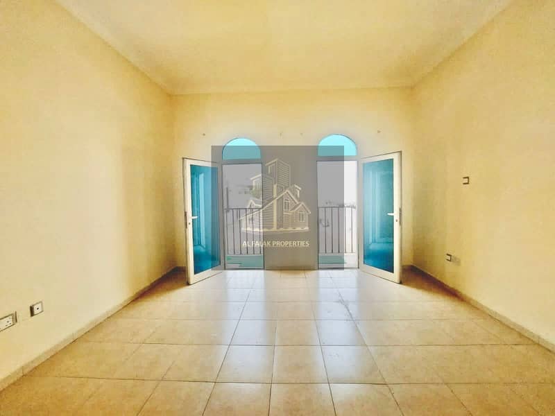 Spacious one room and hall with two bath and Balcony near Al Bateen Air