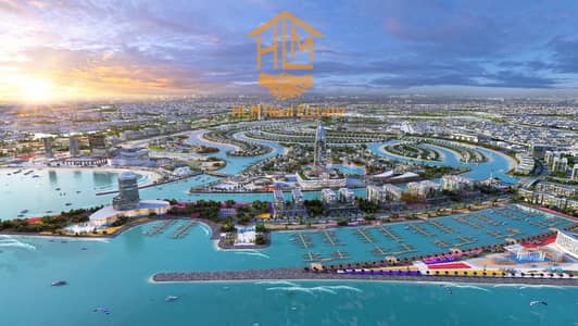 2 Bedroom Flat for Sale in Sharjah Waterfront City, Sharjah - Owns a 2-bedroom apartment on the seafront in the Emirate of Sharjah (Full Sea View) in the most beautiful location