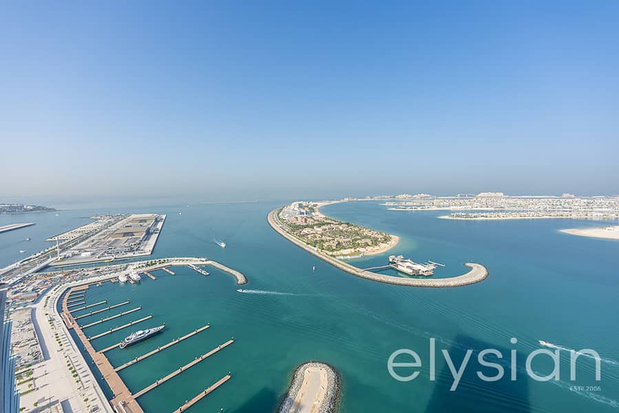 位于迪拜港，艾玛尔海滨社区，海滩风光公寓小区 3 卧室的公寓 9400000 AED - 7762127